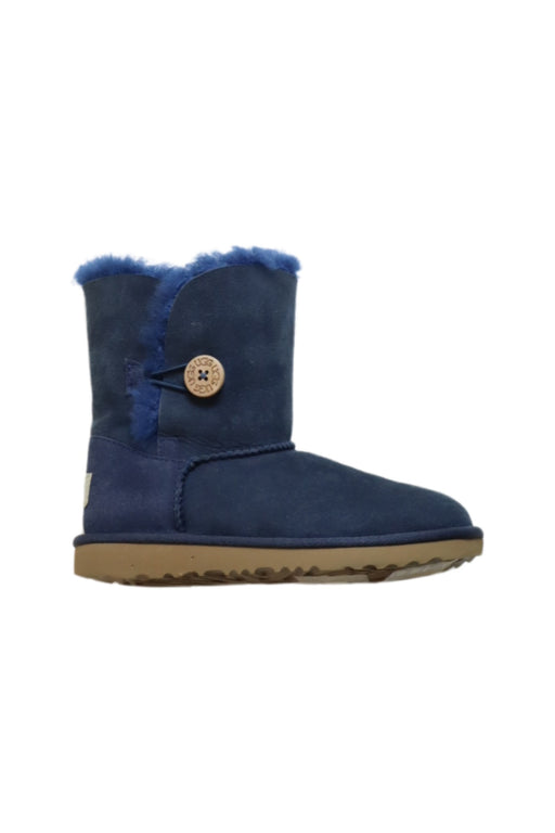 A Blue Winter Boots from UGG in size 6T for boy. (Front View)