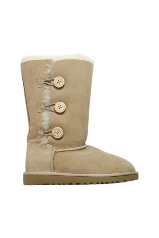 A Beige Winter Boots from UGG in size 6T for girl. (Front View)