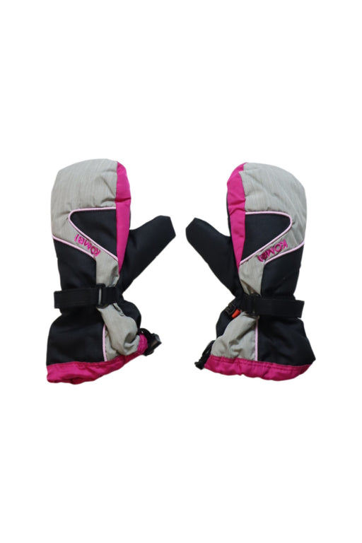 A Multicolour Ski Gloves from Kombi in size 9Y for girl. (Front View)