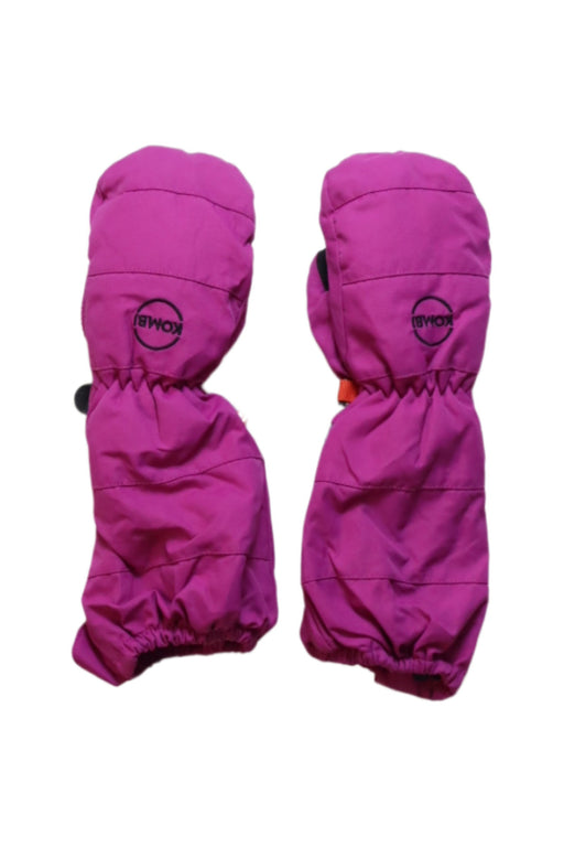 A Pink Ski Gloves from Kombi in size 5T for girl. (Front View)