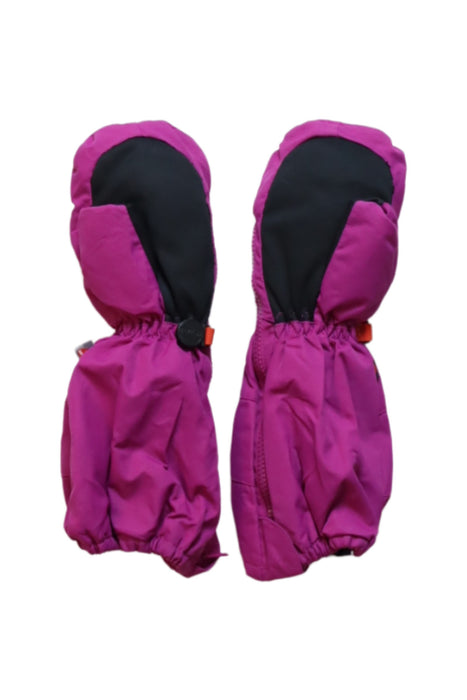 A Pink Ski Gloves from Kombi in size 5T for girl. (Back View)