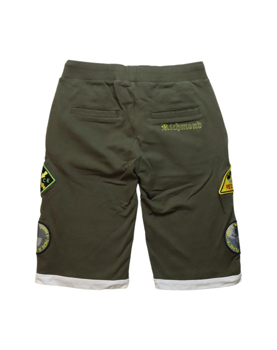 A Green Shorts from John Richmond in size 10Y for boy. (Back View)