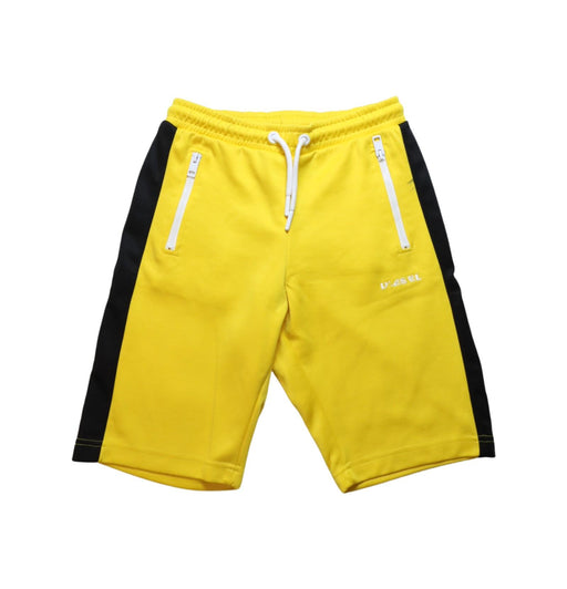 A Yellow Shorts from Diesel in size 10Y for boy. (Front View)