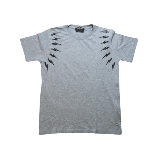 A Grey Short Sleeve T Shirts from Neil Barrett Kids in size 10Y for boy. (Front View)