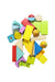 A Multicolour Lego & Building Blocks from Hape in size 6-12M for neutral. (Back View)