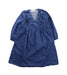 A Blue Long Sleeve Dresses from Excuse My French in size 4T for girl. (Front View)