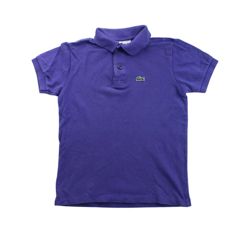 A Purple Short Sleeve Polos from Lacoste in size 8Y for boy. (Front View)