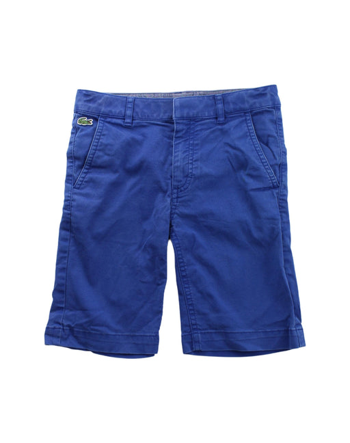A Blue Shorts from Lacoste in size 8Y for boy. (Front View)
