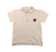 A Beige Short Sleeve Polos from La Compagnie des Petits in size 8Y for boy. (Front View)