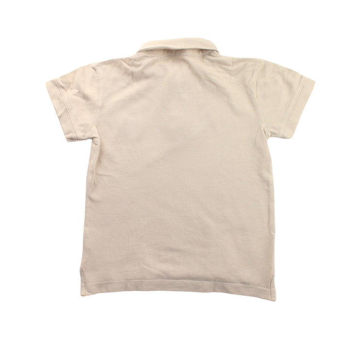 A Beige Short Sleeve Polos from La Compagnie des Petits in size 8Y for boy. (Back View)