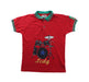 A Red Short Sleeve Polos from La Compagnie des Petits in size 8Y for boy. (Front View)
