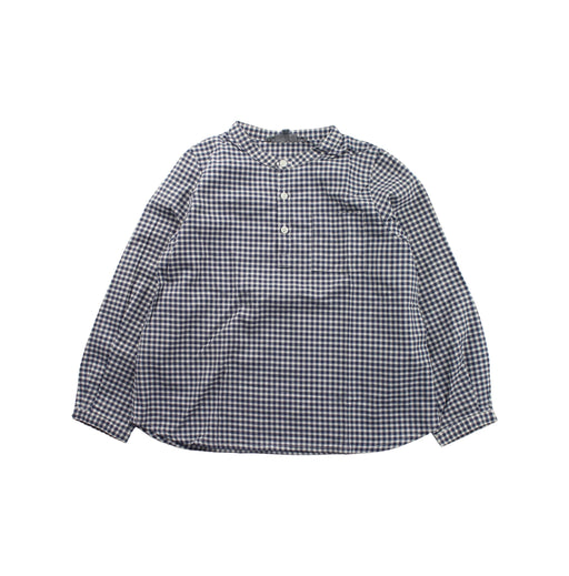 A Blue Long Sleeve Tops from Bonpoint in size 4T for boy. (Front View)