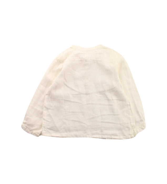 A White Long Sleeve Tops from Bonpoint in size 12-18M for girl. (Back View)