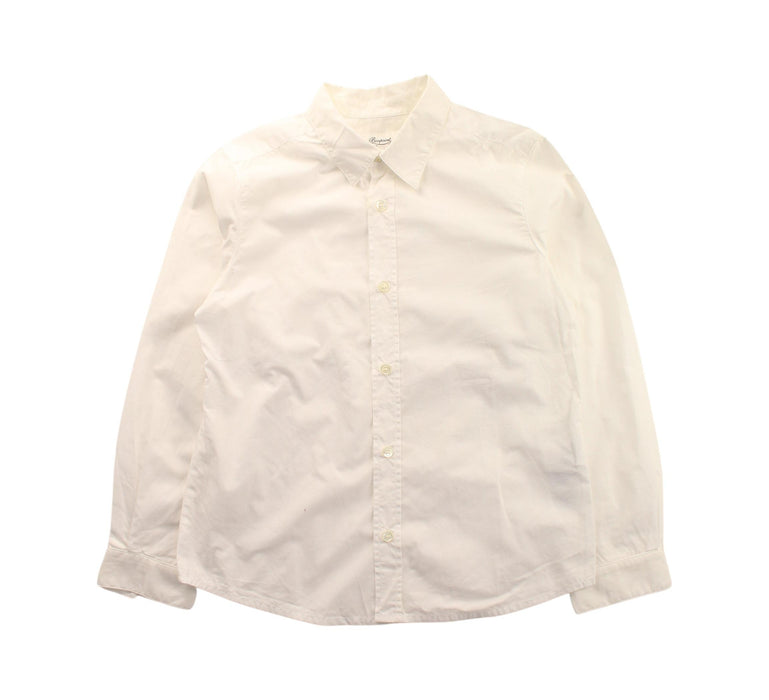 A White Long Sleeve Shirts from Bonpoint in size 8Y for boy. (Front View)