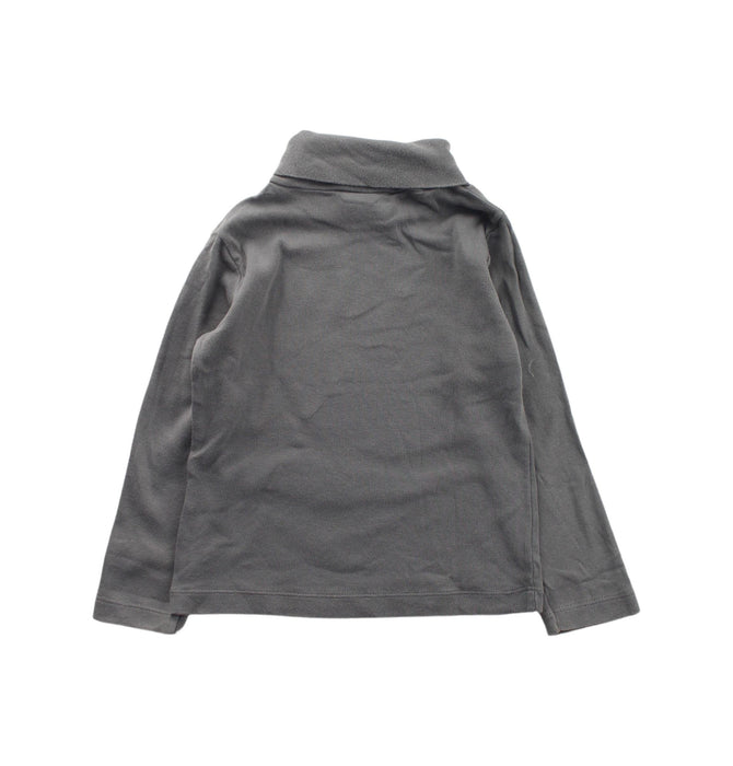 A Grey Long Sleeve Tops from Petit Bateau in size 3T for girl. (Back View)