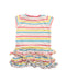 A White Short Sleeve Dresses from Petit Bateau in size 6-12M for girl. (Back View)