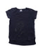A Blue Short Sleeve T Shirts from Petit Bateau in size 4T for girl. (Front View)