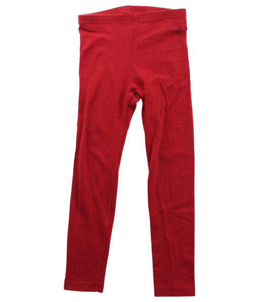 A Red Leggings from Petit Bateau in size 4T for girl. (Front View)