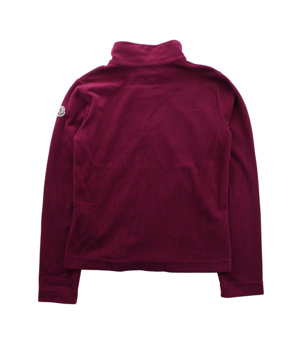A Burgundy Lightweight Jackets from Moncler in size 10Y for girl. (Back View)