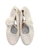 A White Flats from Badgley Mischka in size 11Y for girl. (Back View)
