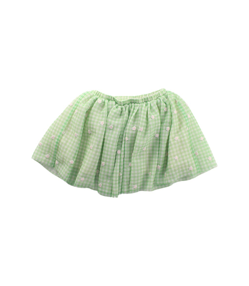 A Green Short Skirts from Seed in size 5T for girl. (Front View)