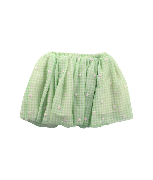 A Green Short Skirts from Seed in size 5T for girl. (Back View)