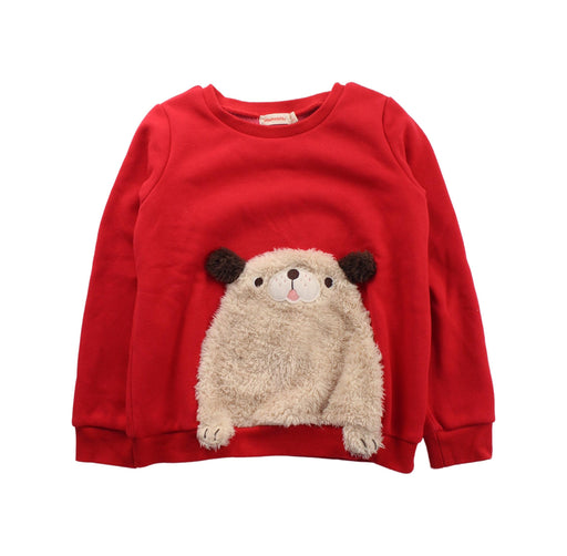 A Red Crewneck Sweatshirts from Momonittu in size 8Y for neutral. (Front View)