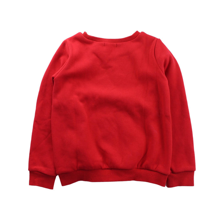 A Red Crewneck Sweatshirts from Momonittu in size 8Y for neutral. (Back View)