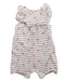 A White Short Sleeve Rompers from Seed in size 12-18M for girl. (Front View)