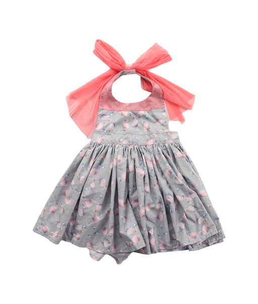 A Grey Sleeveless Dresses from MarlMarl in size 12-18M for girl. (Front View)