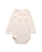 A White Long Sleeve Bodysuits from Bonpoint in size 2T for girl. (Front View)