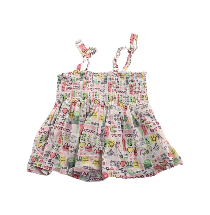 A White Sleeveless Dresses from Bonpoint in size 3T for girl. (Back View)