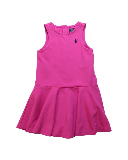 A Pink Sleeveless Dresses from Polo Ralph Lauren in size 3T for girl. (Front View)