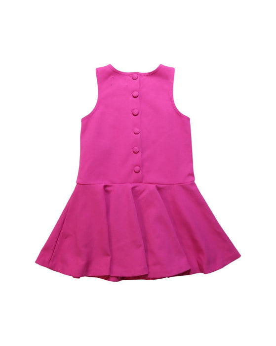 A Pink Sleeveless Dresses from Polo Ralph Lauren in size 3T for girl. (Back View)