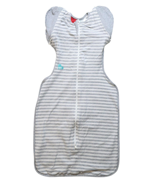 A Grey Sleepsacs from Love To Dream in size 0-3M for neutral. (Front View)
