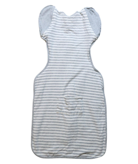 A Grey Sleepsacs from Love To Dream in size 0-3M for neutral. (Back View)
