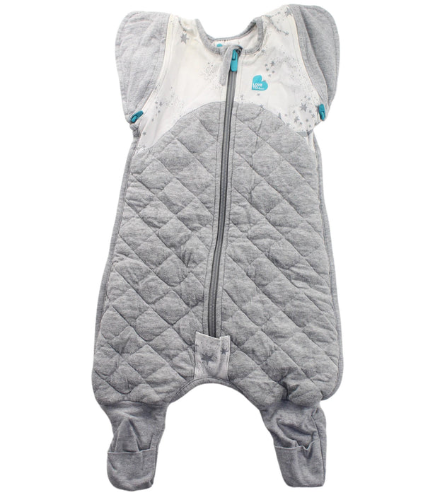A Grey Swaddles from Love To Dream in size 3-6M for girl. (Front View)