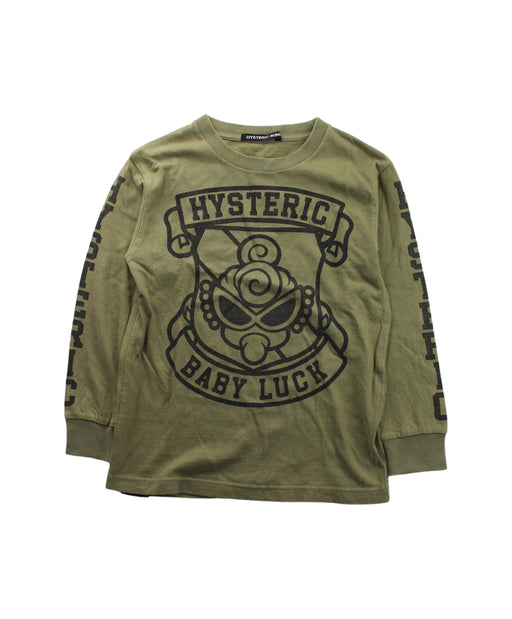 A Green Crewneck Sweatshirts from Hysteric Mini in size 4T for boy. (Front View)
