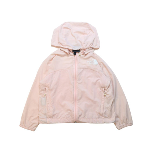A Pink Lightweight Jackets from The North Face in size 2T for girl. (Front View)