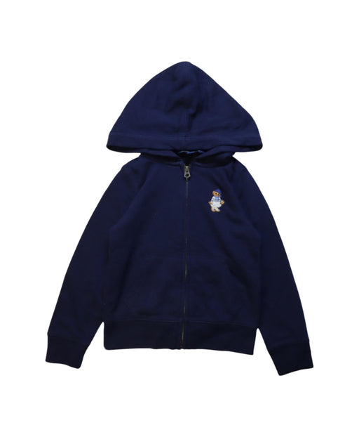 A Navy Zippered Sweatshirts from Polo Ralph Lauren in size 4T for boy. (Front View)