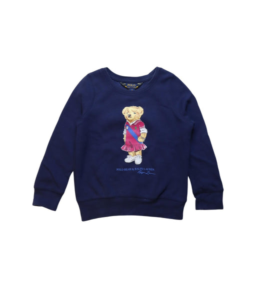 A Multicolour Crewneck Sweatshirts from Polo Ralph Lauren in size 4T for girl. (Front View)