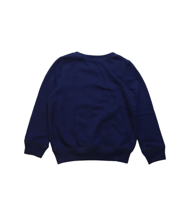 A White Crewneck Sweatshirts from Polo Ralph Lauren in size 4T for girl. (Back View)