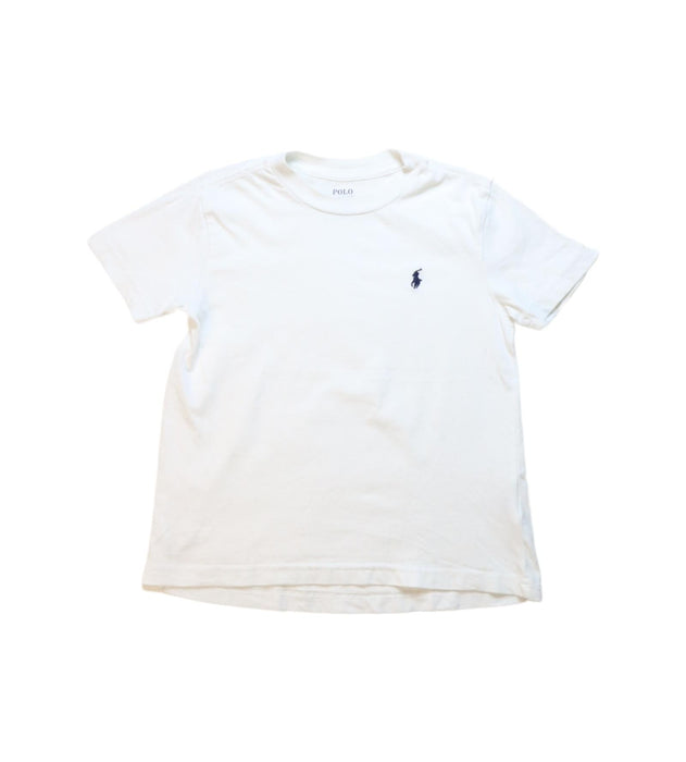 A White Short Sleeve T Shirts from Polo Ralph Lauren in size 3T for neutral. (Front View)