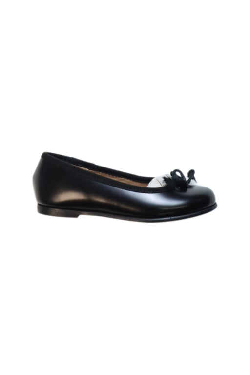 A Black Flats from Polo Ralph Lauren in size 4T for girl. (Front View)