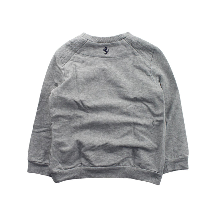 A Grey Crewneck Sweatshirts from Ferrari in size 6T for boy. (Back View)