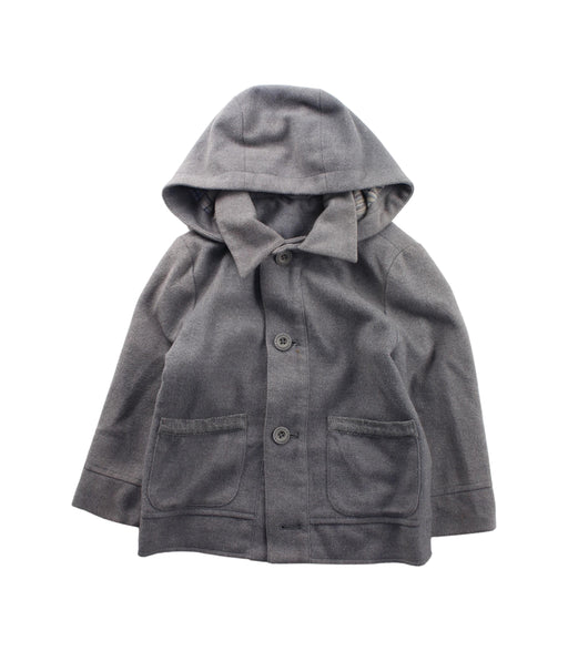 A Grey Coats from Chickeeduck in size 4T for boy. (Front View)