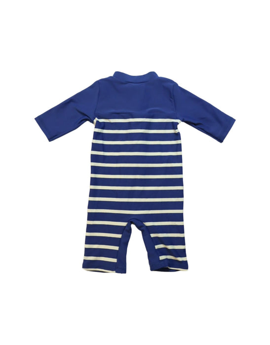 A Blue Swimsuits from Boden in size 3-6M for boy. (Back View)