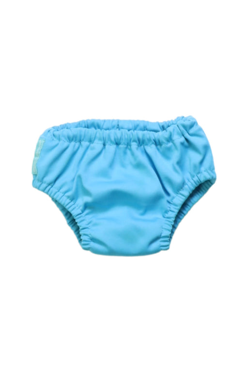 A Blue Swim Diapers from Charlie Banana in size 3-6M for boy. (Front View)