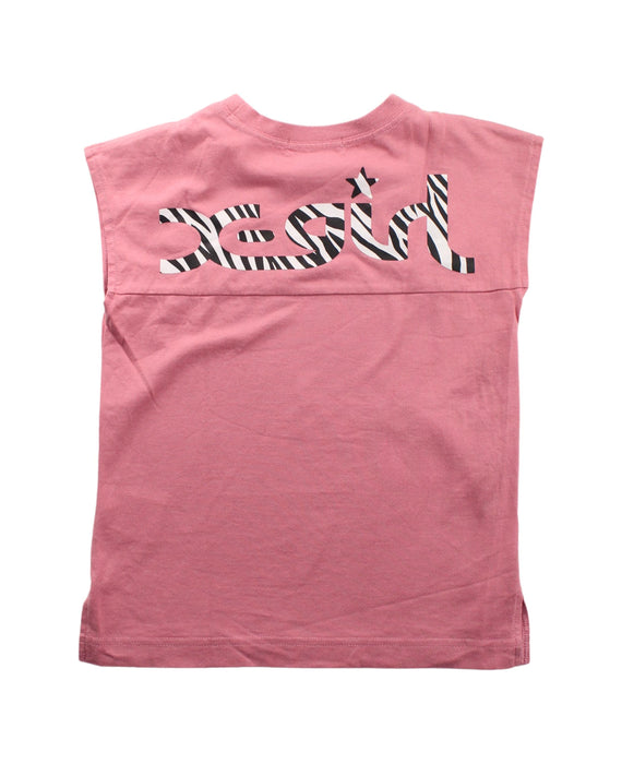 A Pink Sleeveless T Shirts from X-girl in size 5T for boy. (Back View)
