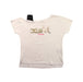 A White Short Sleeve T Shirts from X-girl in size 5T for girl. (Front View)